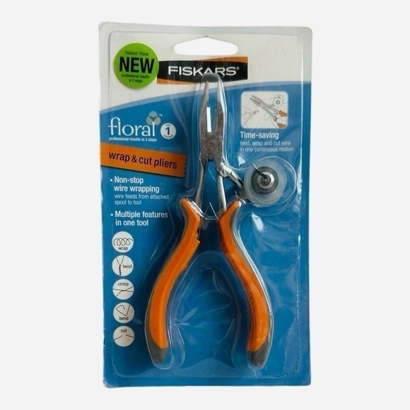 NIB FISKARS Floral Professional Pliers Feed Wrap Cut Wire Pliers - Picture 2 of 3